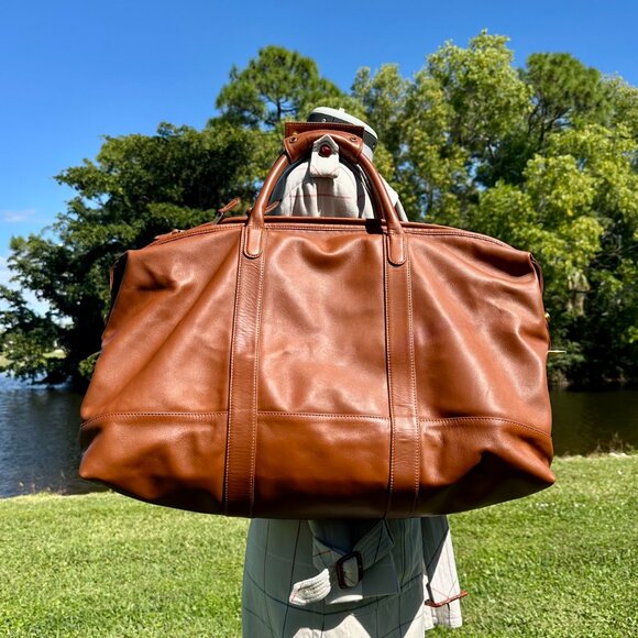 COACH Cabin Bag Medium 1997 British Tan 0502 Hang Tag Luggage ID Travel Duffle - Picture 8 of 16